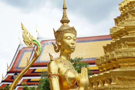 Buddha sculpture in Grand Palace Thailandの写真素材