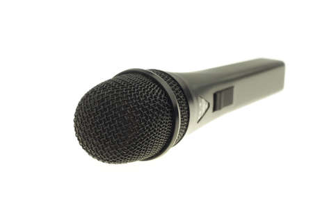 Microphone isolated on whiteの写真素材