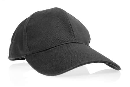 Black cap isolated on white