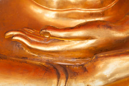 Hand of buddha statue in Thailandの写真素材