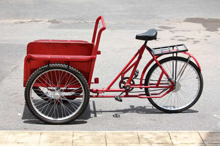 Old cycle rickshaw in Thailandの写真素材