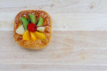 fresh fruit danishの写真素材
