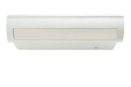 white air conditioner isolated on white background.の写真素材