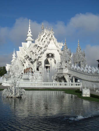 Wat Rongkhun, Rongkhun Temple , Chiang Rai, White Temple in Thailandのeditorial素材