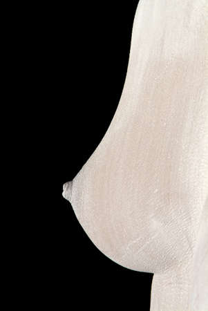 close up from a breast with nipple and white colourの写真素材