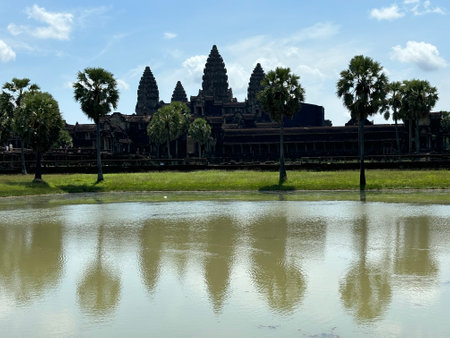 Angkor Wat, Siem Reap, Cambodia in a summer day