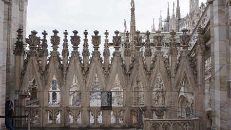 Milan Cathedral, Duomo di Milano, Lombardy, Italyの写真素材