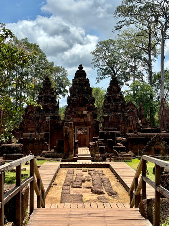 Phanom Rung Castle in Buriram Province, Thailandの写真素材
