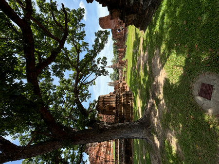 Wat Phra Si Sanphet, Ayutthaya, Thailandの写真素材