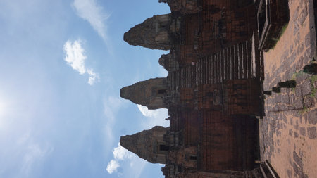 Buddhist temple in Bagan, Myanmar (Burma)の写真素材
