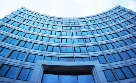 Modern skyscrapers in downtown of a big cityの写真素材