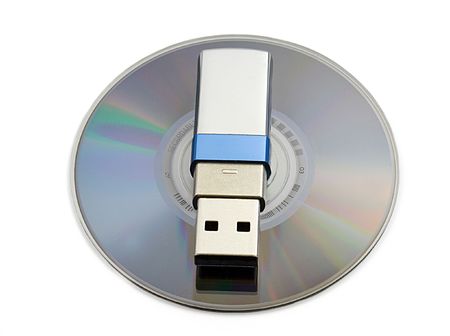 Usb flash memory on MDの写真素材