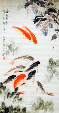 symbol fortune carp koi pictureの写真素材