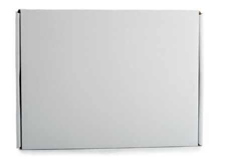 pizza cardboard box on white background