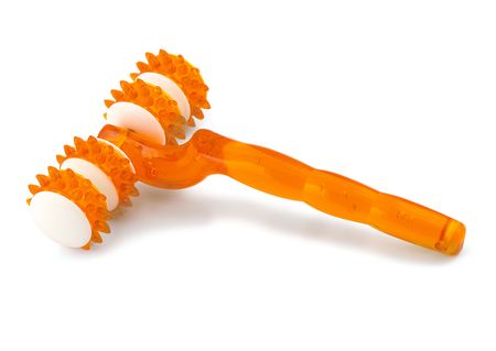 massage platen tools isolated on white backgroundの写真素材