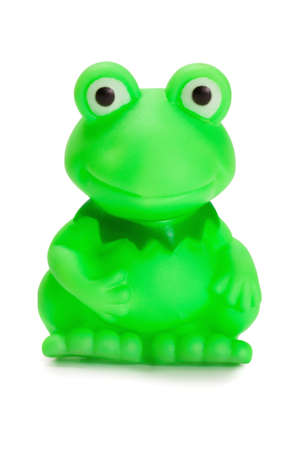 Rubber happy frog sitting の写真素材