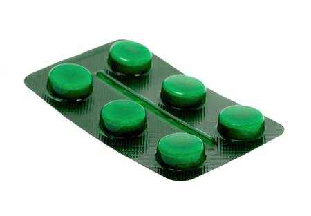 Pills box isolated on a white background