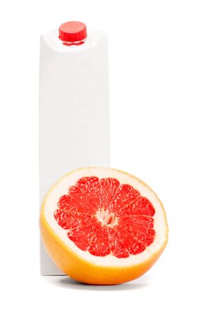 White blank juice orange boxの写真素材