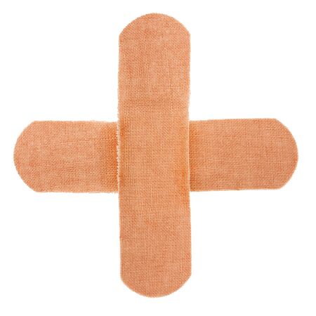 cross bandagesolated on white backgroundの写真素材