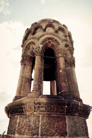 Church Sacred Heart.Tibidabo. Barcelona. Vintage retro style