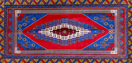 Colorful rug turkish handmadeの写真素材
