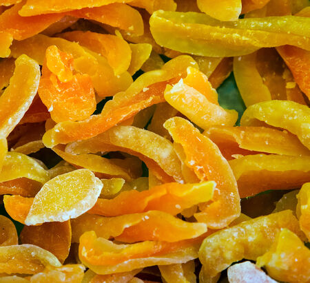 dried peach backgroundの写真素材