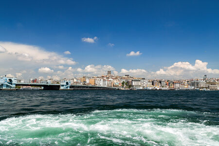 Istanbul sea front view, Bosporus, Turkey のeditorial素材