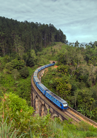 Arches Bridge in Demodara, Ella, railways Sri Lankaの写真素材
