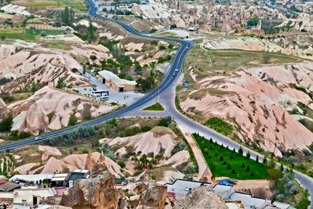 Cappadocia, Anatolia, Turkey. Goreme national park landscapeの写真素材
