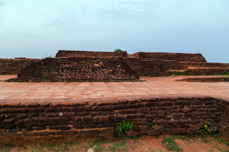 On the top ruin Royal Gardens and Pools, Lion Rock Sigiriya, Attractions, Historical Places in Sri Lankaの写真素材