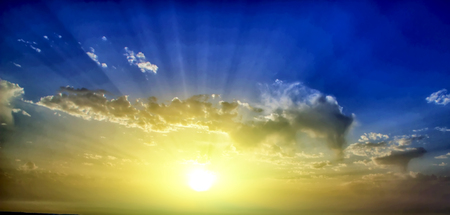 Sunset sky beautiful background natural