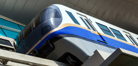 Metro wagon platform station train in railway subwayの写真素材