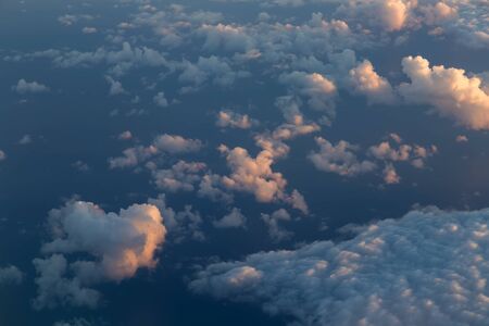 Beautiful panoramic landscape with the blue cloud