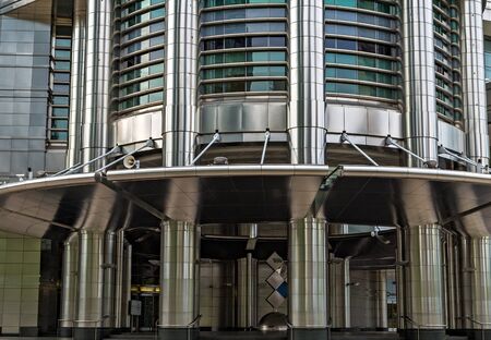 Kuala Lumpur, Malaysia - February 20, 2015: Frame building architecture city panoramic view skyline. Kuala Lumpur (KL) capital of Malaysia.のeditorial素材
