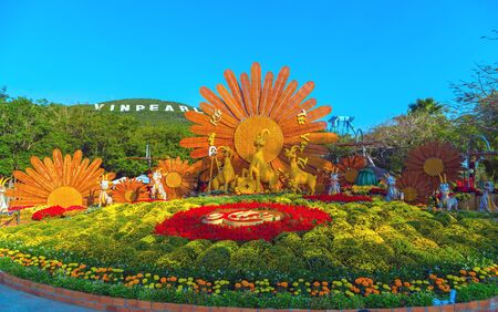 NHA TRANG, VIETNAM - FEB 12, 2015: Vinpearl Land Amusement Park, Water Park Nha Trangのeditorial素材