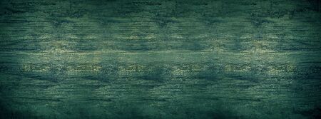 Dark green black aged wooden backgroundの写真素材