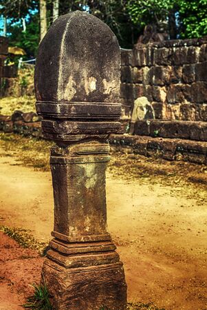 Banteay Srei or Banteay Srey temple Angkorian sites in Cambodia.の写真素材