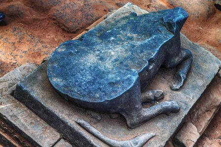 Majestic Banteay Srey Temple intricate carvings that can be seen in the Angkor Wat region Cambodiaの写真素材