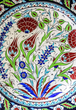 ornament floral turkish ceramic tiles flower pattern