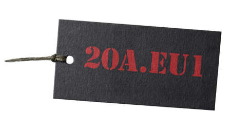 Coronavirus 2019-nCov novel coronavirus 20A.EU1 of COVID-19. Banner virus tag labels paper.