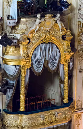 Saint-Petersburg, Russia, July 07, 2014: Mariinsky Theatre interior. The Concert hall of the opera...