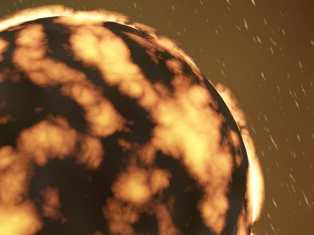 3d render series: space skyの写真素材