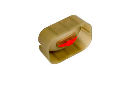 Mould for fishing feeder isolated on a white background
