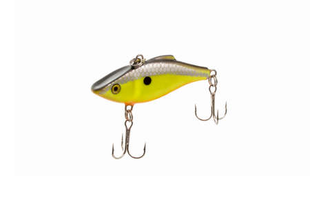 Fishing lure isolated on white background.