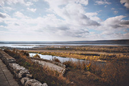 Views of the river and nature.の写真素材