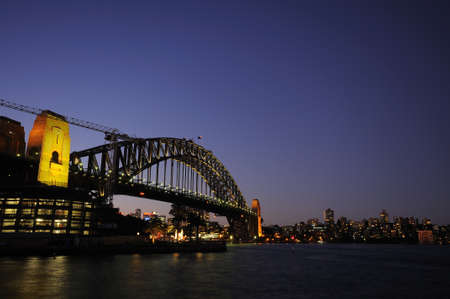 Sydney Harbour Bridge during sunset, New south wales, Sydney, Australia