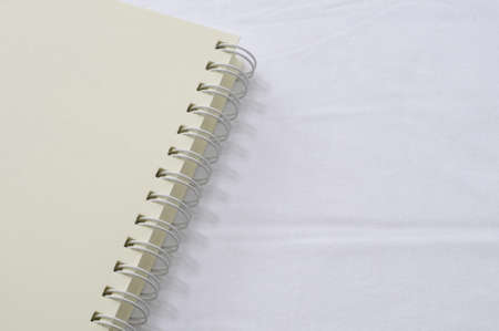 A notebook on white background