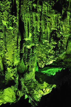 Green light in the cave