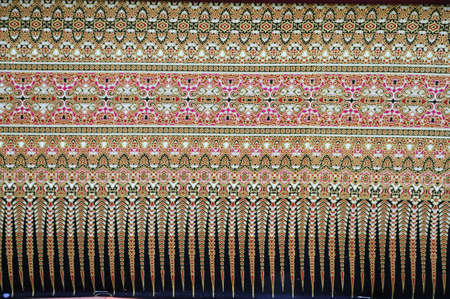 Vintage traditional Thai line art for background の写真素材