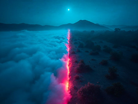 Symbolic planet showing contrast between lush nature and climate change desertificationの写真素材